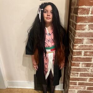 Nezuko Cosplay Wig and costume